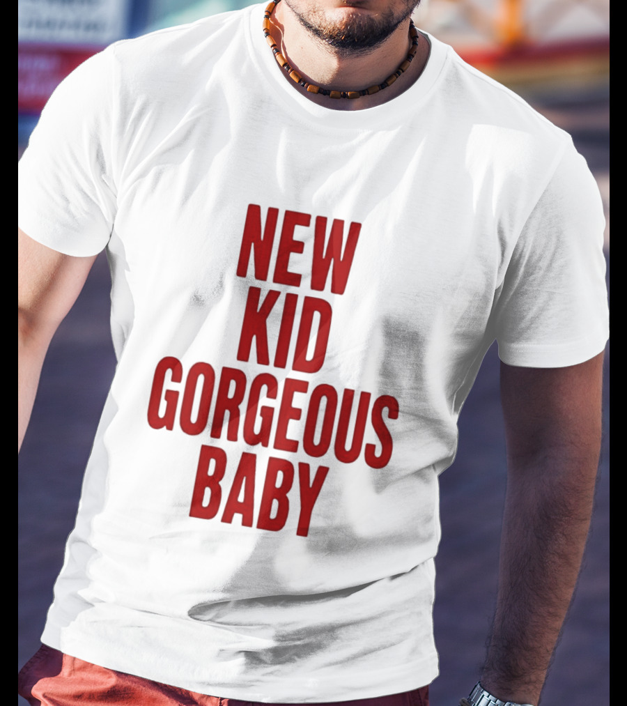 New Kid Gorgeous Baby John Mulaney Red T-Shirt