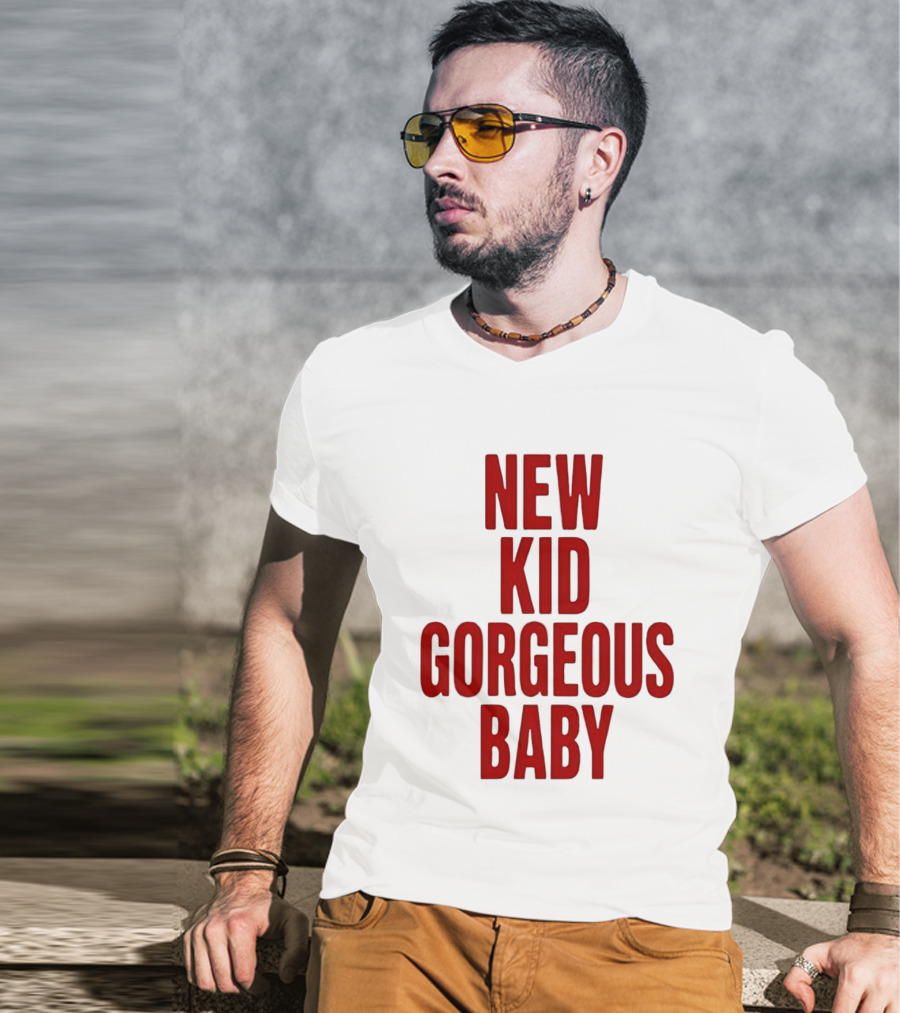 New Kid Gorgeous Baby John Mulaney Red T-Shirt