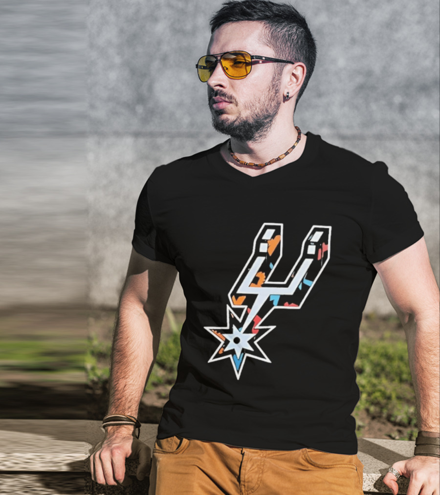 San Antonio Spurs Fiesta Colors NBA T-Shirt