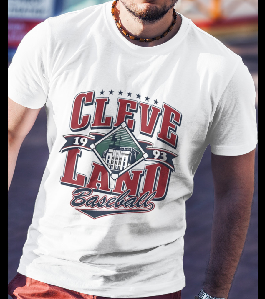 Cleveland Baseball 1993 Cleveland Municipal Stadium Major League Baseball T-Shirt