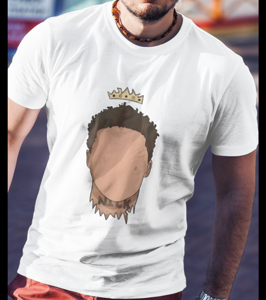 Nick No Haircut Crown Mario Cristobal Face T-Shirt