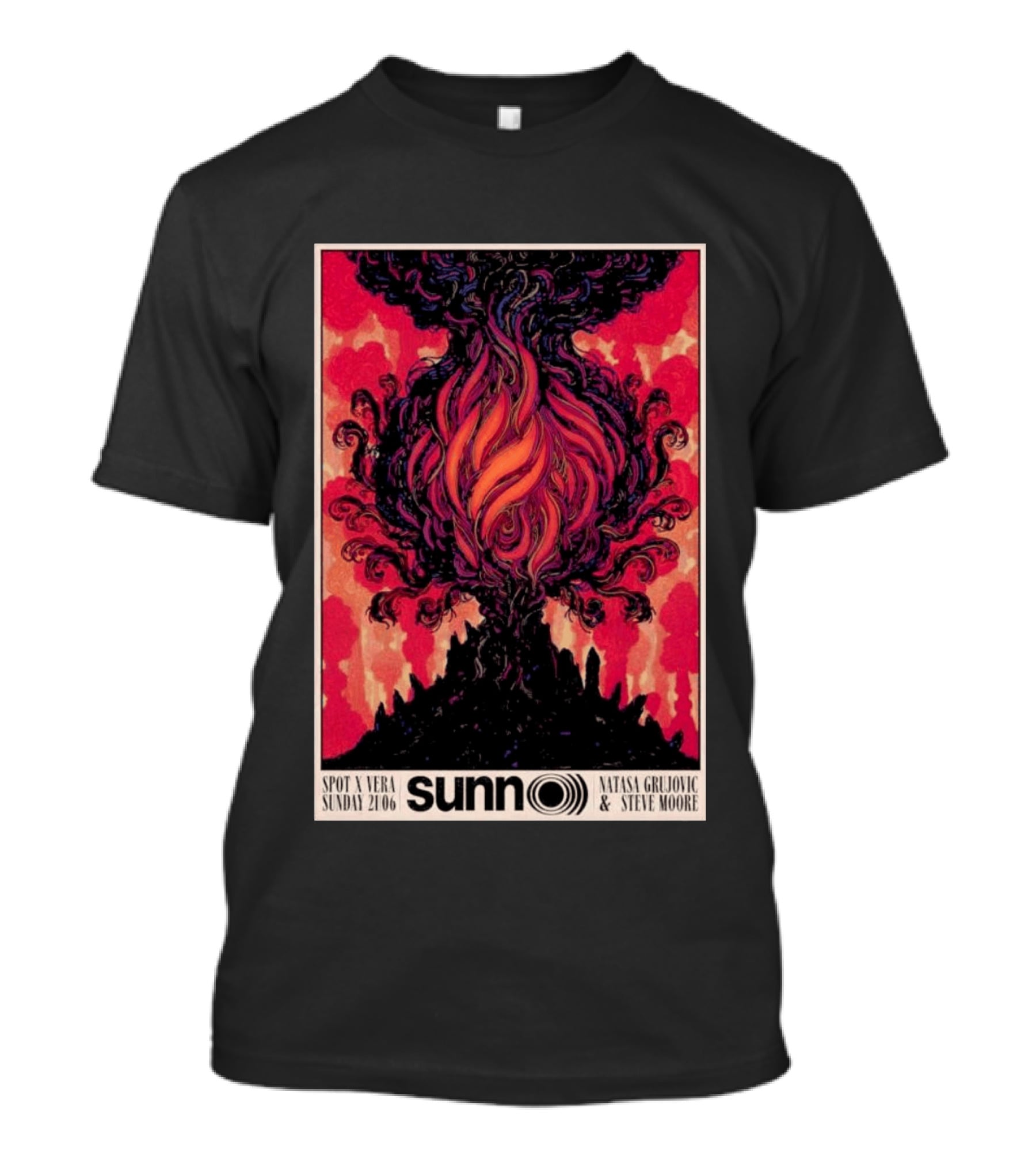 Sunn O Spot X Vera June 21 2026 Groningen NL Natasa Grujovic Steve Moore T-Shirt