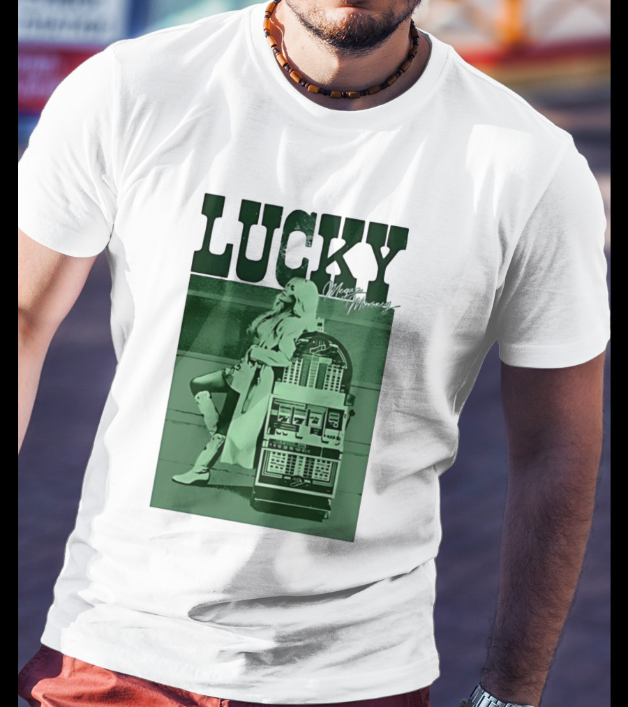 Megan Moroney LUCKY Retro Slot Machine T-Shirt