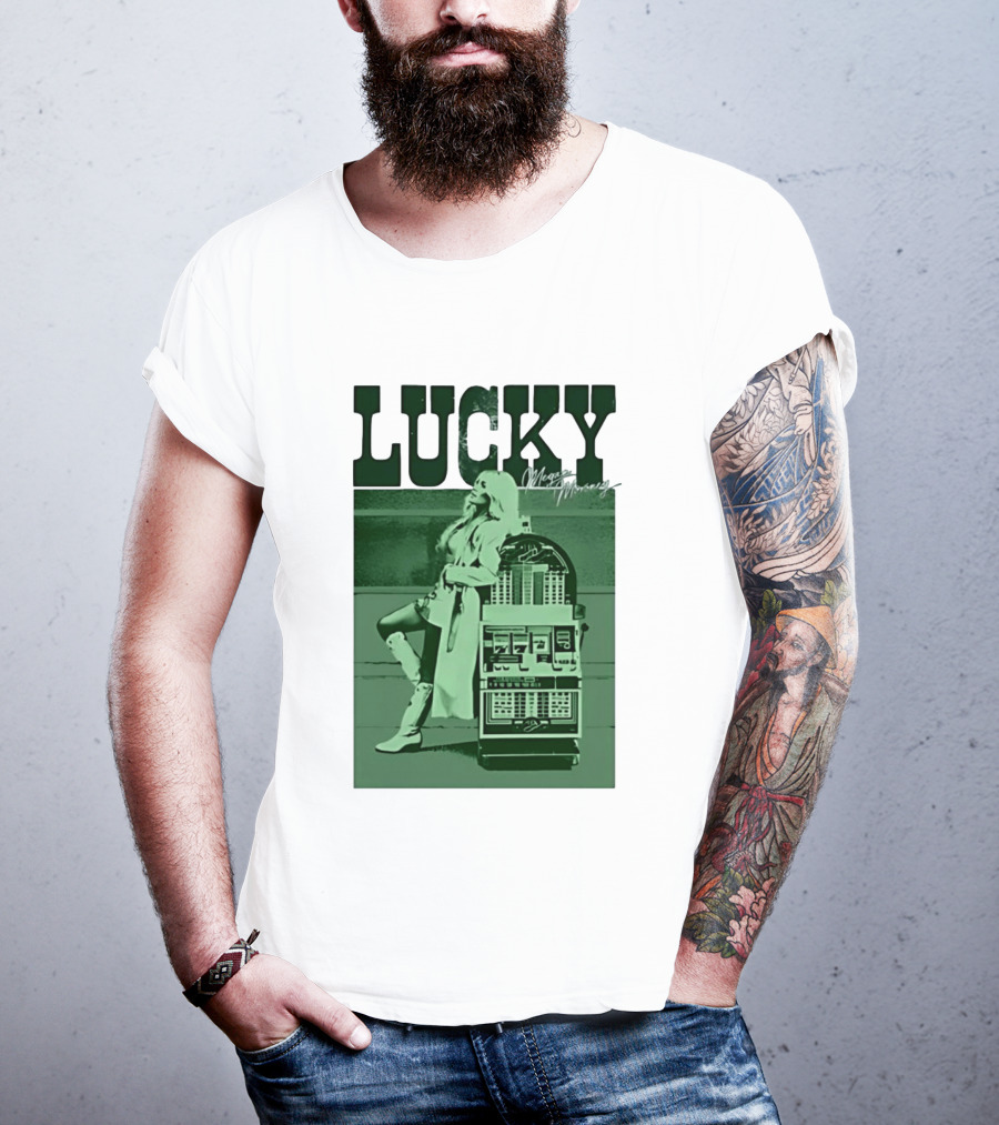 Megan Moroney LUCKY Retro Slot Machine T-Shirt