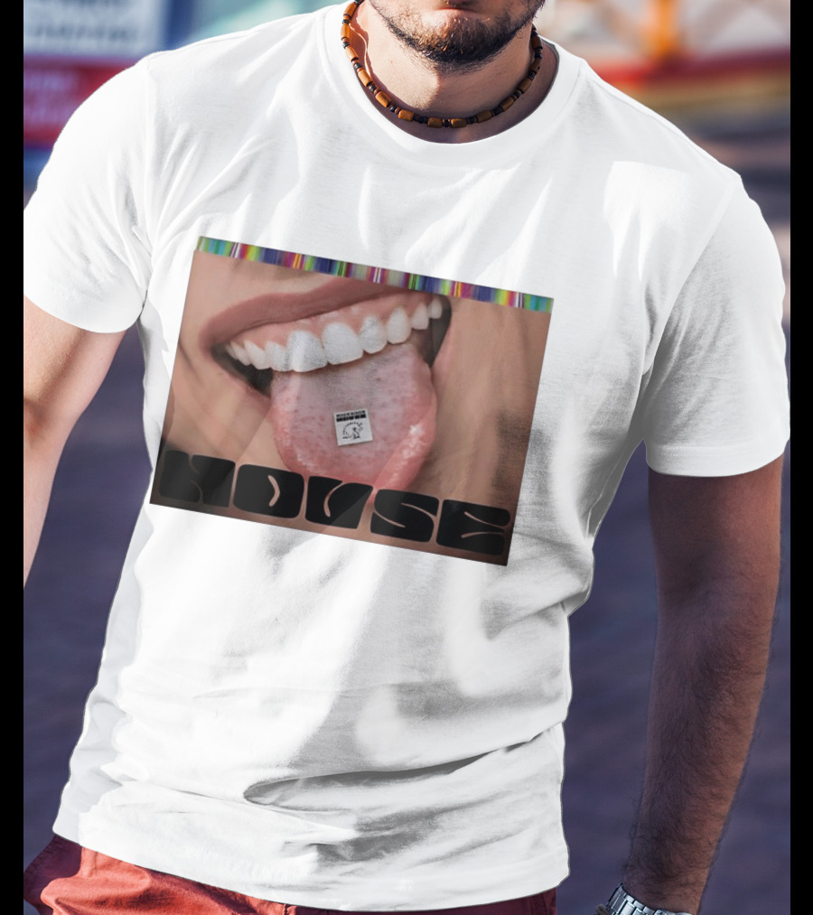 Mushroom Houses World Class Psychedelics House Rave LSD Acid House T-Shirt