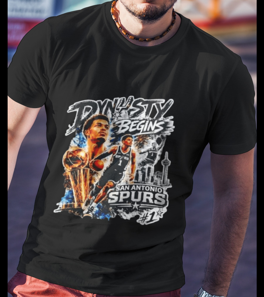 Dynasty Begins San Antonio Spurs #1 Victor Wembanyama T-Shirt