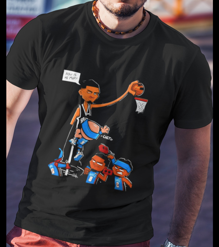 Victor Wembanyama San Antonio Spurs Vs Chet Holmgren Oklahoma City Thunder NBA MVP Debate T-Shirt