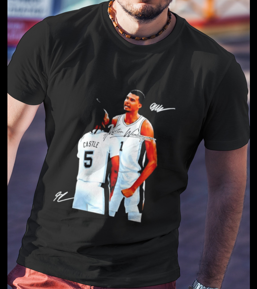 Victor Wembanyama Stephon Castle San Antonio Spurs NBA Basketball 1 5 T-Shirt