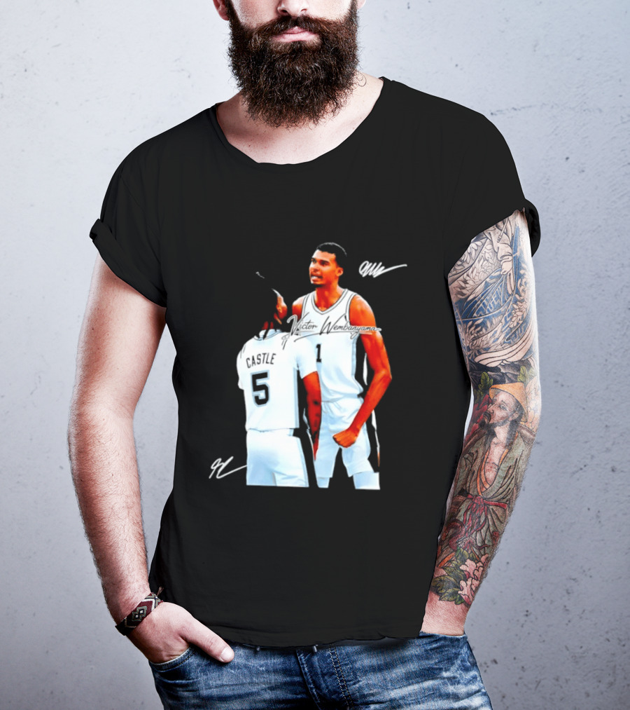 Victor Wembanyama Stephon Castle San Antonio Spurs NBA Basketball 1 5 T-Shirt