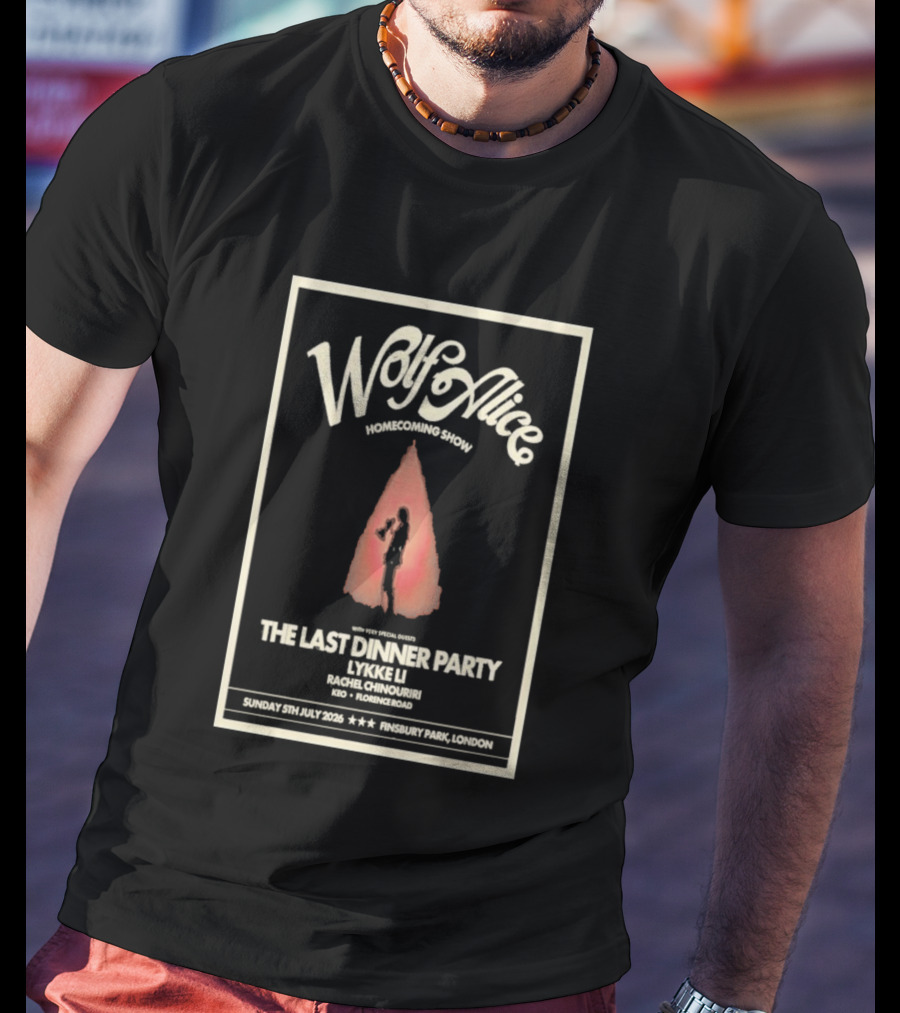 Wolf Alice Homecoming Show London UK July 5 2026 The Last Dinner Party Event T-Shirt