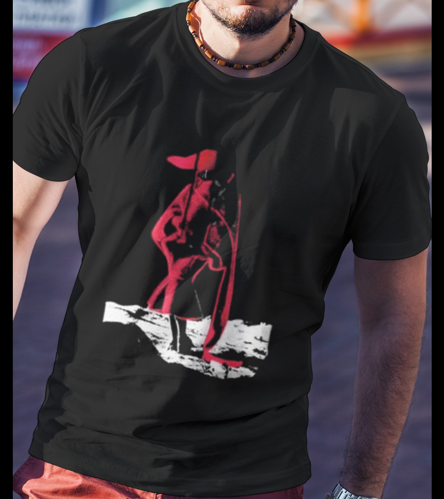 Adelaxo Adela Abstract Red Figure T-Shirt