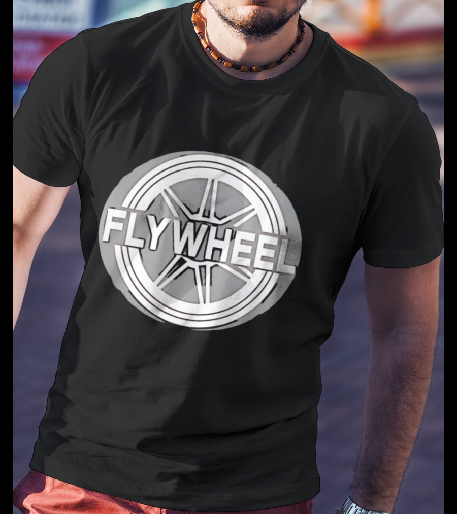 FLYWHEEL Circular Wheel Spoke T-Shirt