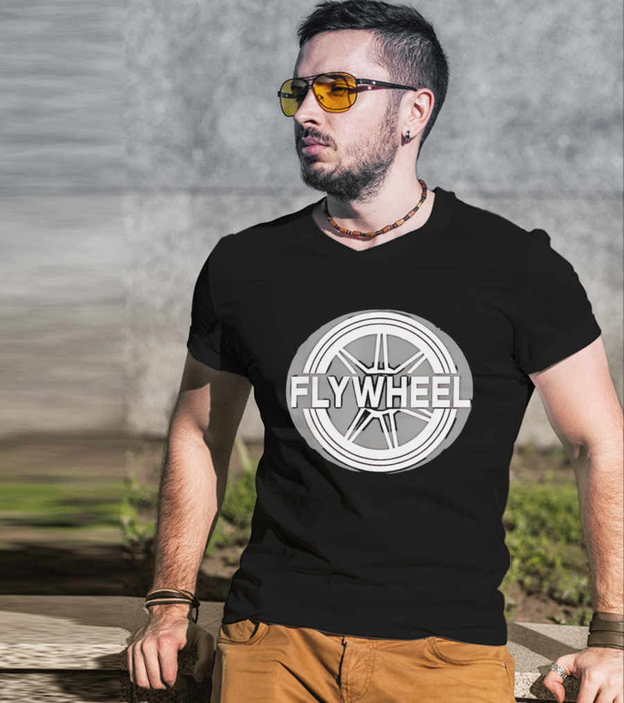 FLYWHEEL Circular Wheel Spoke T-Shirt