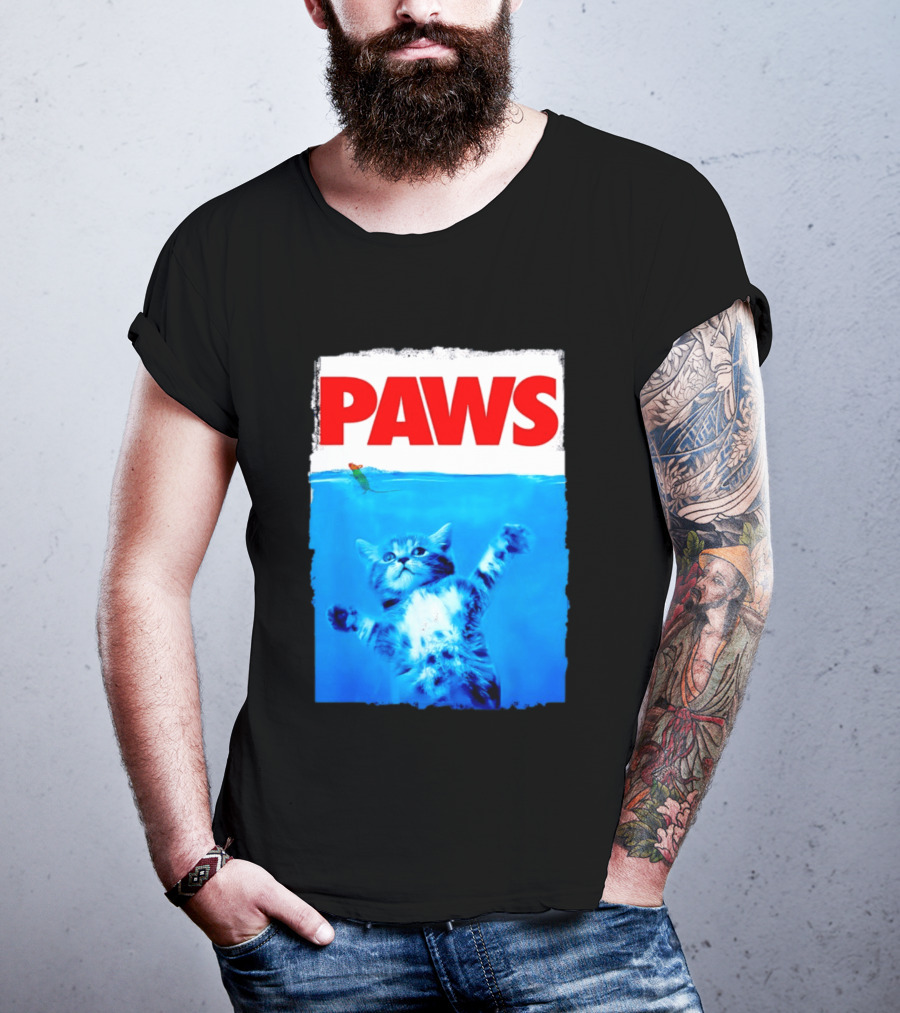 Jaws Universal Steven Spielberg Amblin Entertainment Paws Kitten Mouse T-Shirt