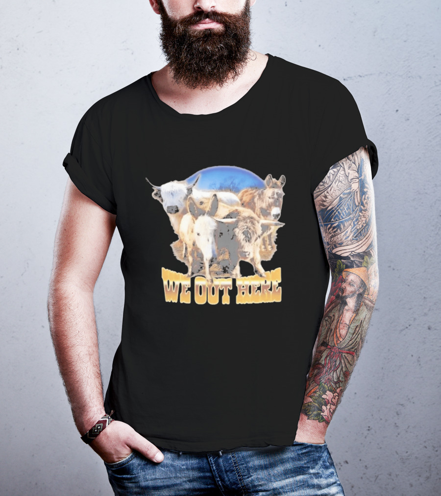 Jelly Roll We Out Here Western Animals Scene T-Shirt