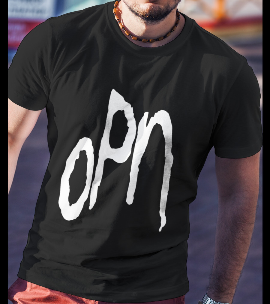 Oneohtrix Point Never OPN Stylized Text Hipster Band T-Shirt