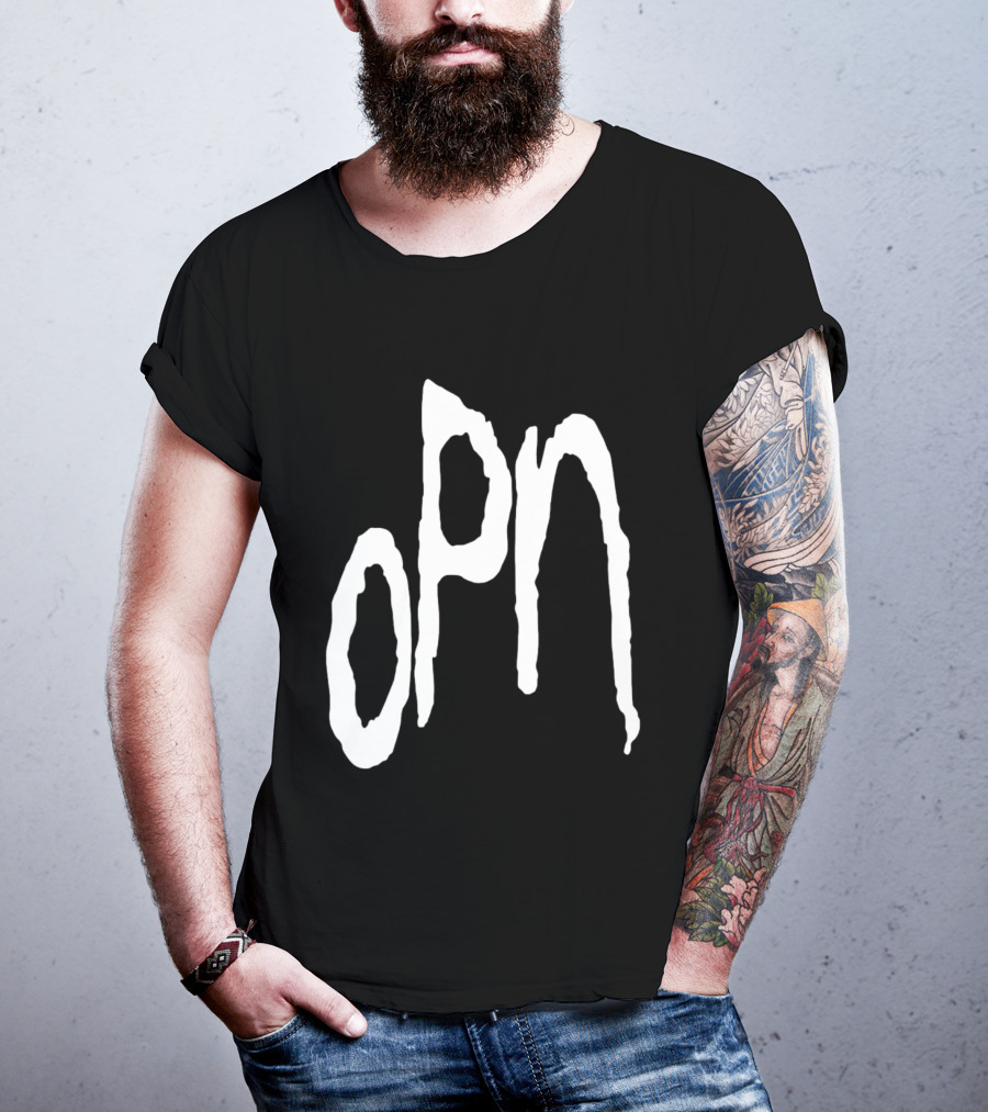 Oneohtrix Point Never OPN Stylized Text Hipster Band T-Shirt