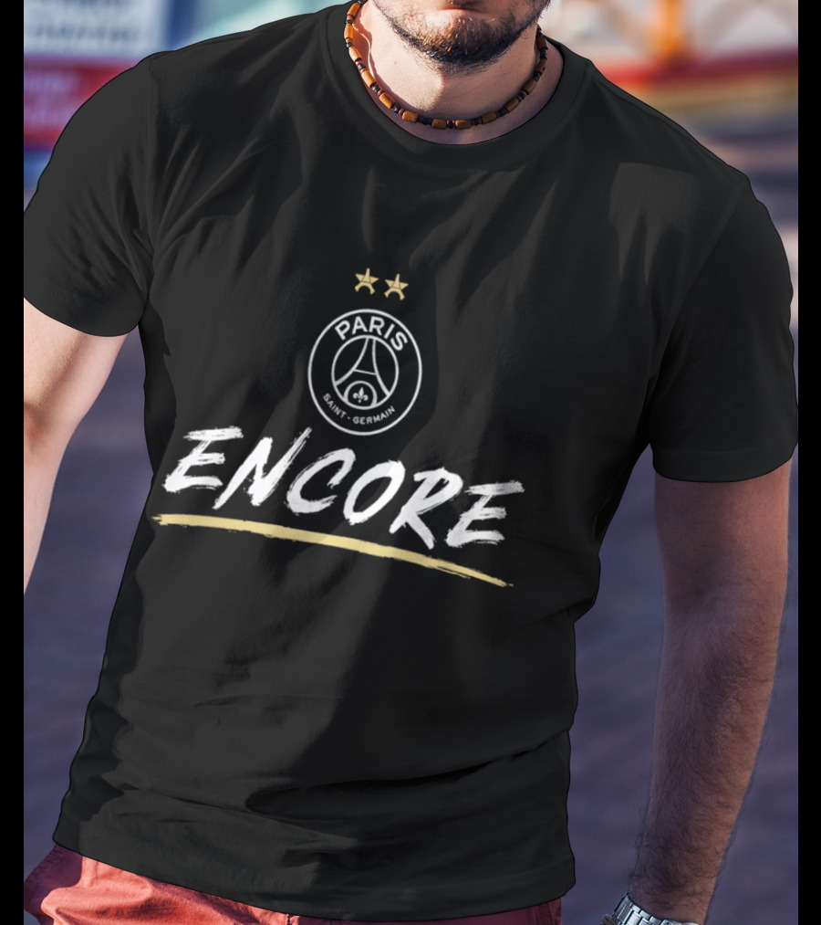 Paris Saint Germain Encore Eiffel Tower Fleur De Lis France PSG T-Shirt