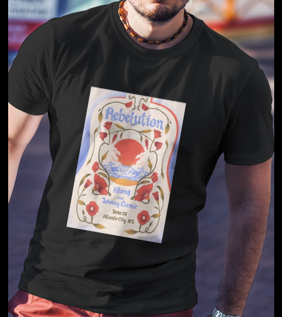 Rebelution KBong Johnny Cosmic June 20 Atlantic City NJ T-Shirt