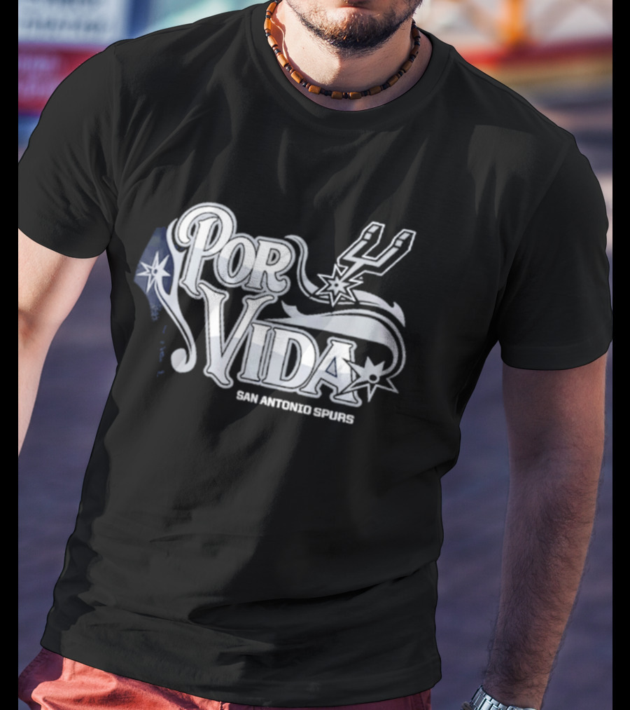 San Antonio Spurs Por Vida Spurs Logo Half Court Offense T-Shirt