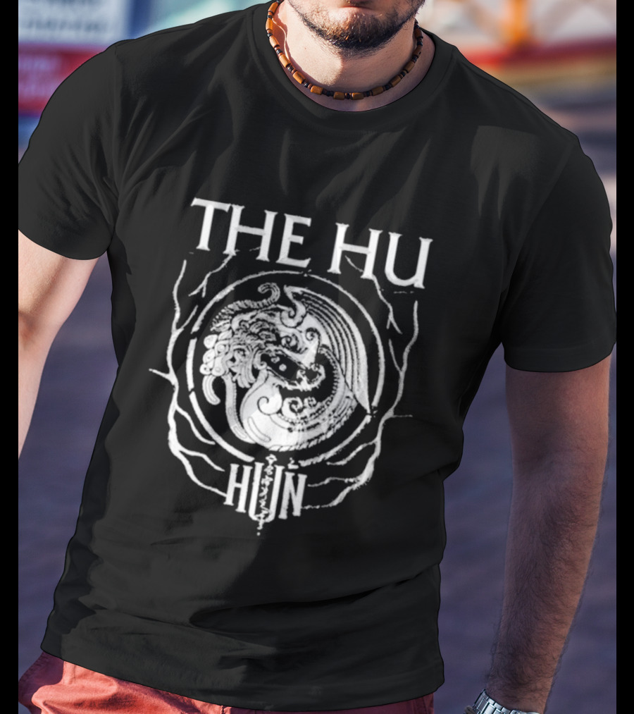 The Hu Band Symbol Black White Hun Circle T-Shirt