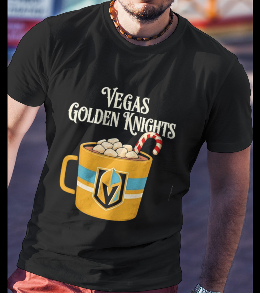 Vegas Golden Knights With Candy Cane Richmond T-Shirt