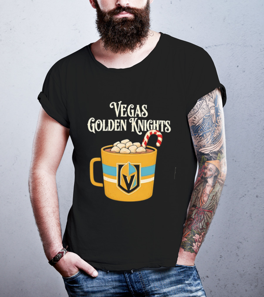Vegas Golden Knights With Candy Cane Richmond T-Shirt
