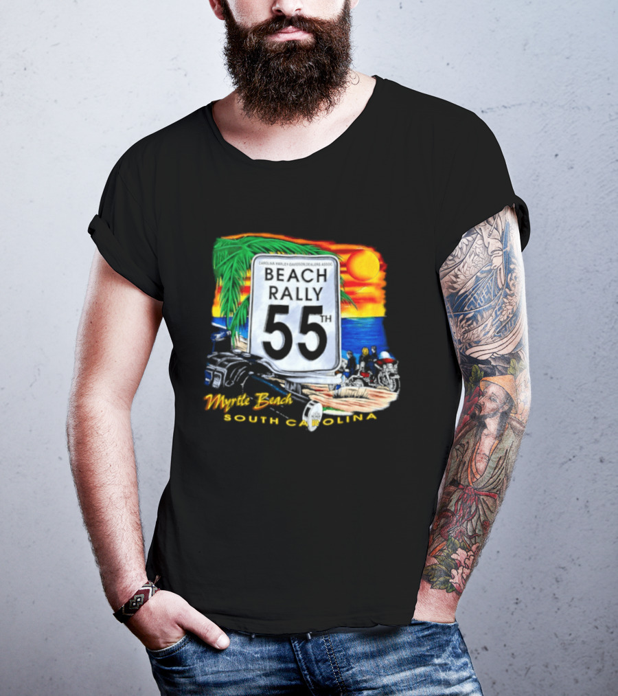 Carolina Harley Davidson Dealers Assoc Beach Rally 55th Myrtle Beach South Carolina T-Shirt