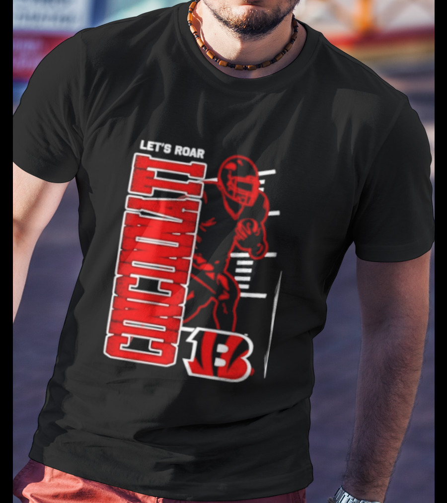 Cincinnati Bengals Football Let's Roar 13 T-Shirt