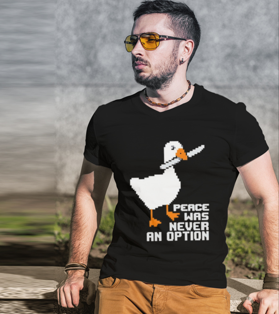 Duck Knife Peace Was Never An Option T-Shirt