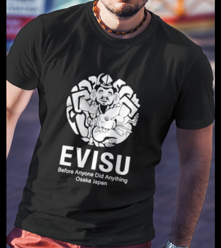 Evisu Before Anyone Did Anything Osaka Japan Iconic Graffiti Style Buddha T-Shirt