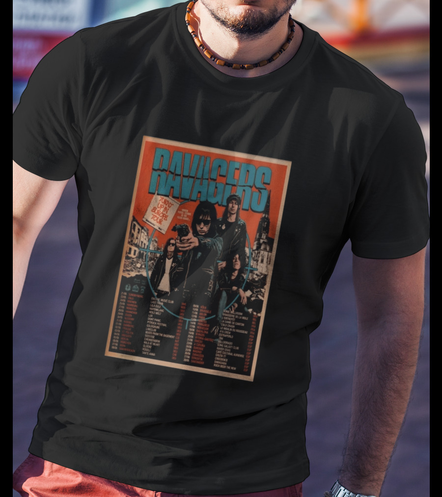 RAVAGERS Turnt Up In Europe 2026 Tour Dates And Cities T-Shirt