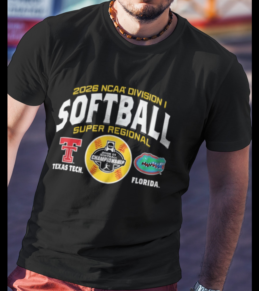 2026 NCAA Division I Softball Super Regional Texas Tech Vs Florida T-Shirt