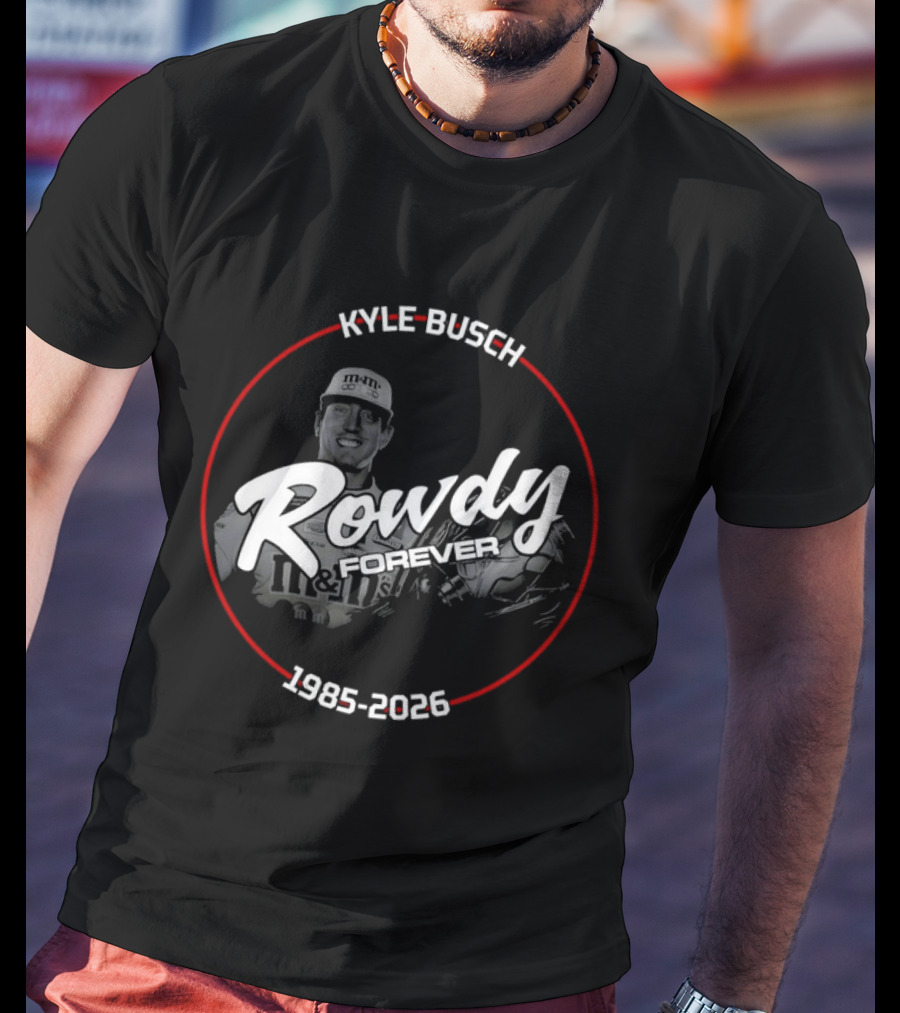 Rowdy Kyle Busch 1985 2026 M&M's Racing Legend T-Shirt