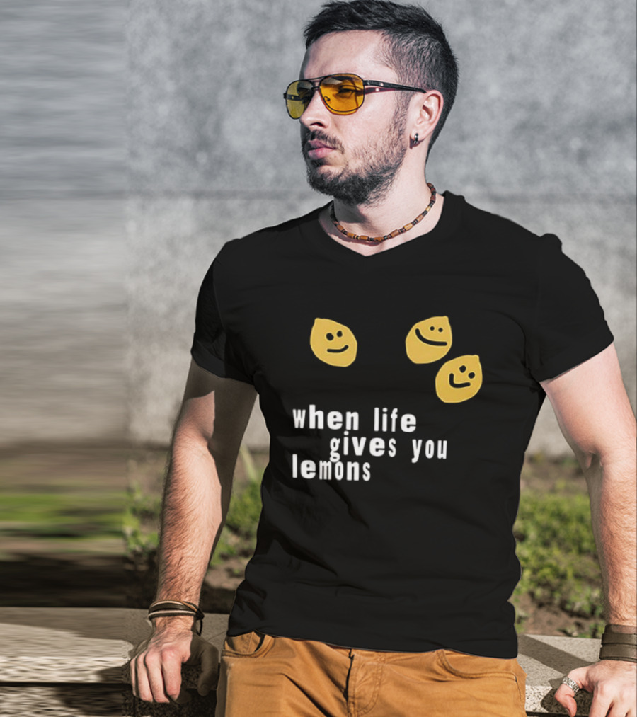 Jesus Lemonade When Life Gives You Lemons Smiley Faces T-Shirt