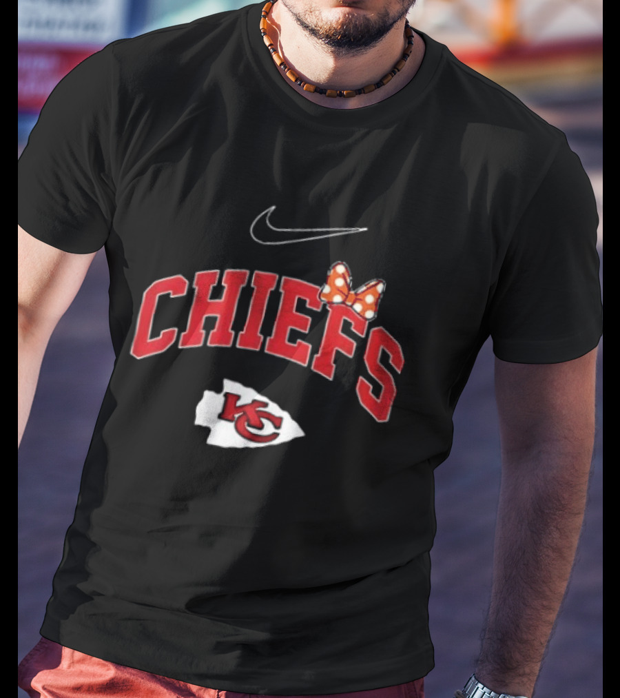 Kansas City Chiefs Boo To You Fa Boo Lous Chiefs Nike Bow KC T-Shirt