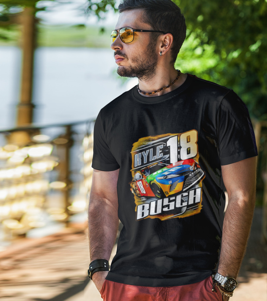 Kyle Busch 18 Toyota Camry Nascar Racing T-Shirt