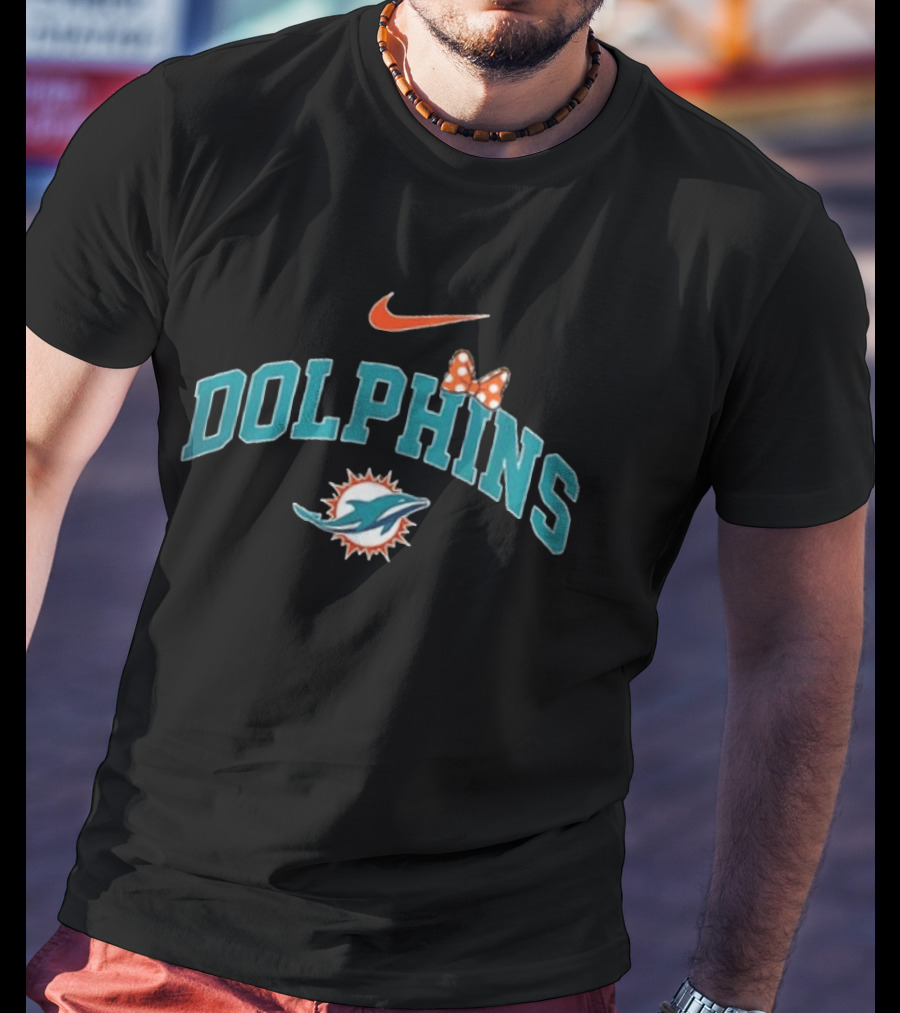 Miami Dolphins Boo To You Fa Boo Lous Mickey Halloween 2 Sided T-Shirt