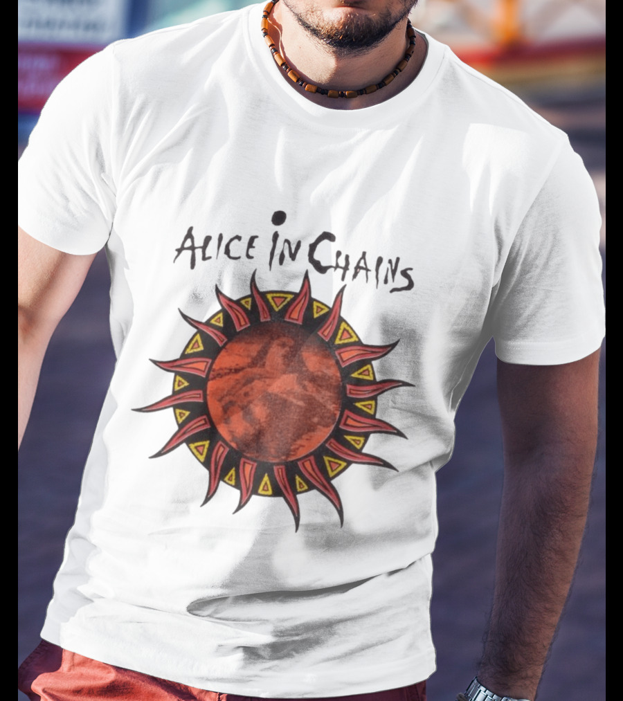 Alice In Chains Sun Graphic Lollapalooza 1993 Promo T-Shirt