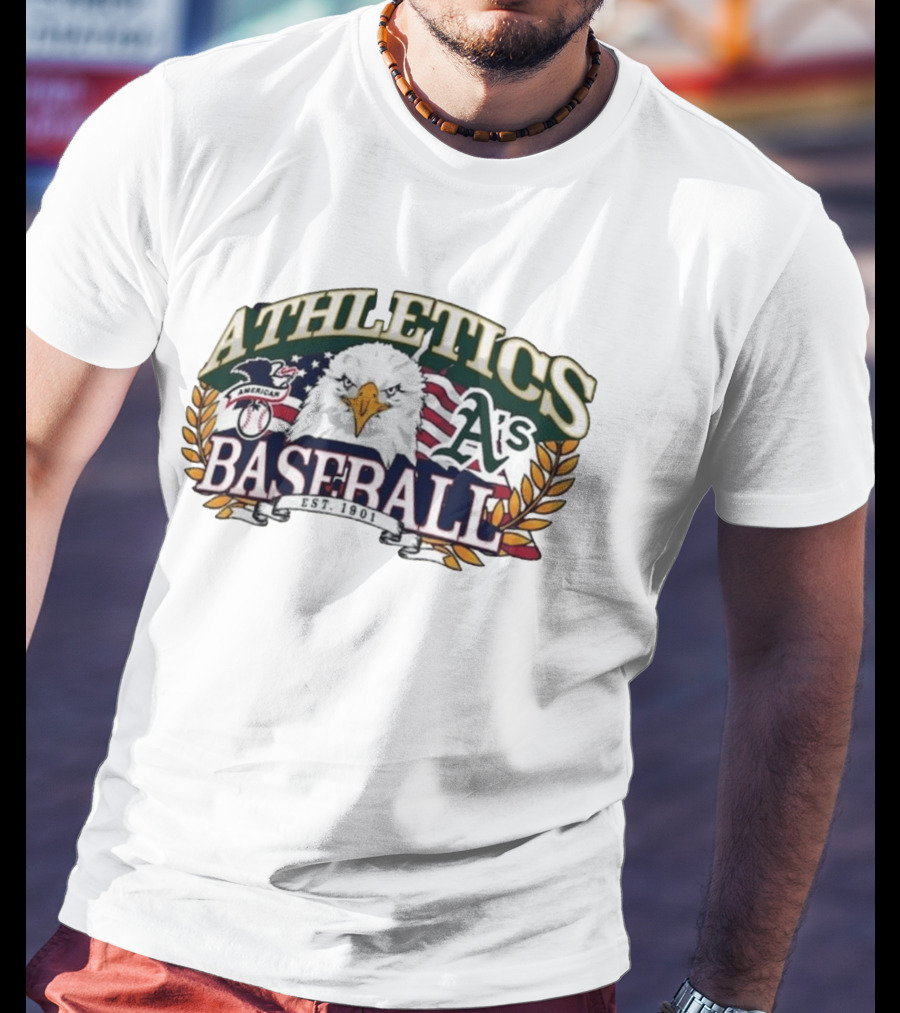 Athletics A's American Eagle Baseball EST 1901 T-Shirt