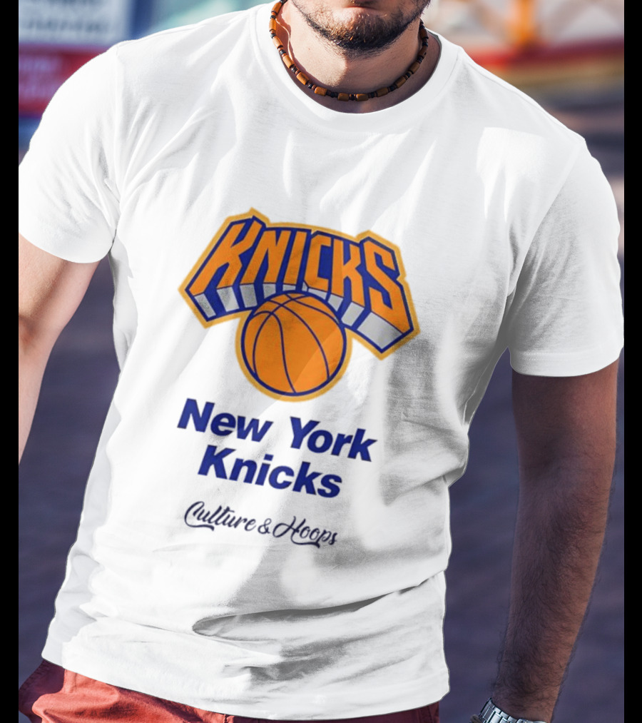 New York Knicks Culture & Hoops Basketball Team T-Shirt