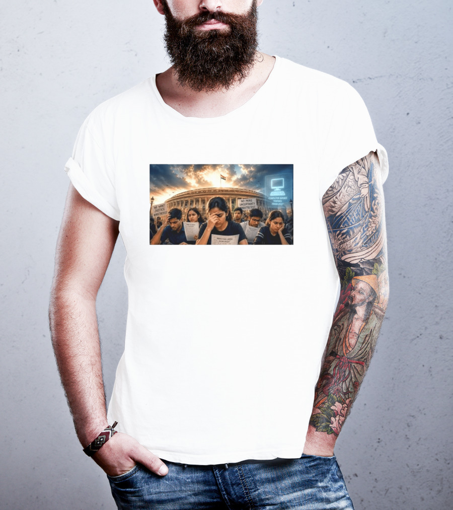 NTA Defends NEET Exam 2021 Retest Before Parliamentary Panel Amid Student Protests T-Shirt
