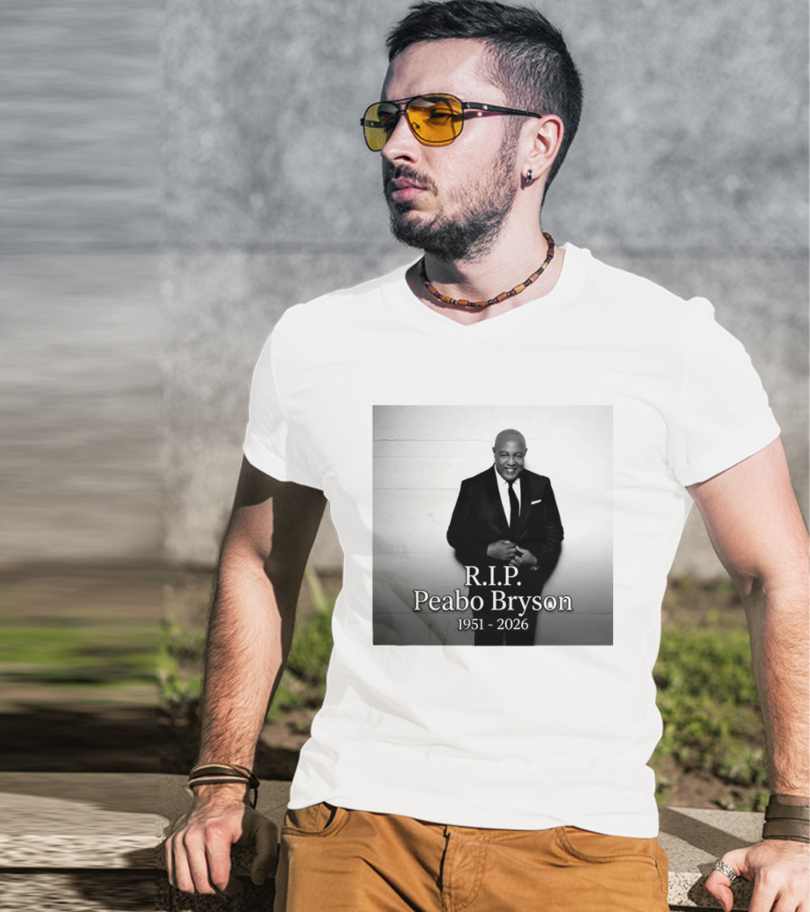 R.I.P. Peabo Bryson 1951 2026 R&B Legend Of Beauty And The Beast A Whole New World T-Shirt