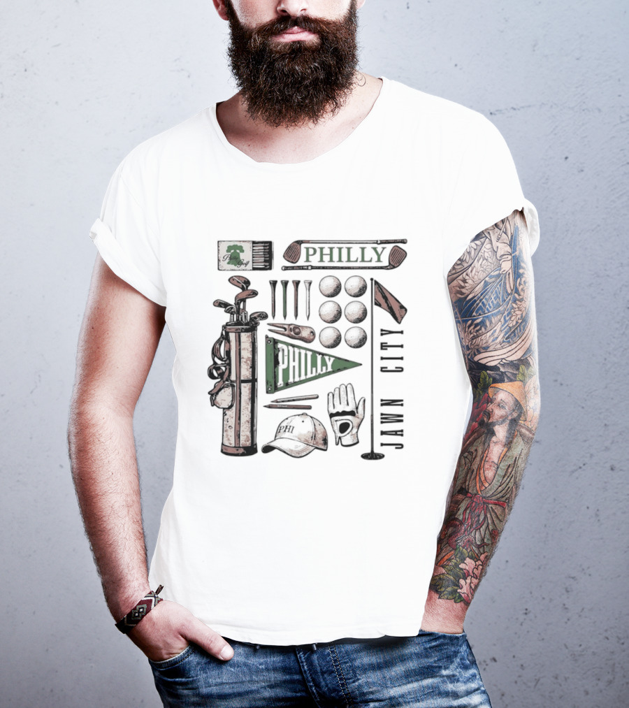 Philly Jawn Philadelphia Golf City Phi T-Shirt