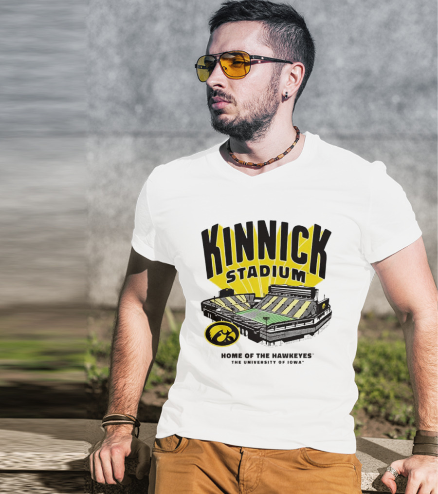 Kinnick Stadium Home Of The Hawkeyes University Of Iowa Football T-Shirt