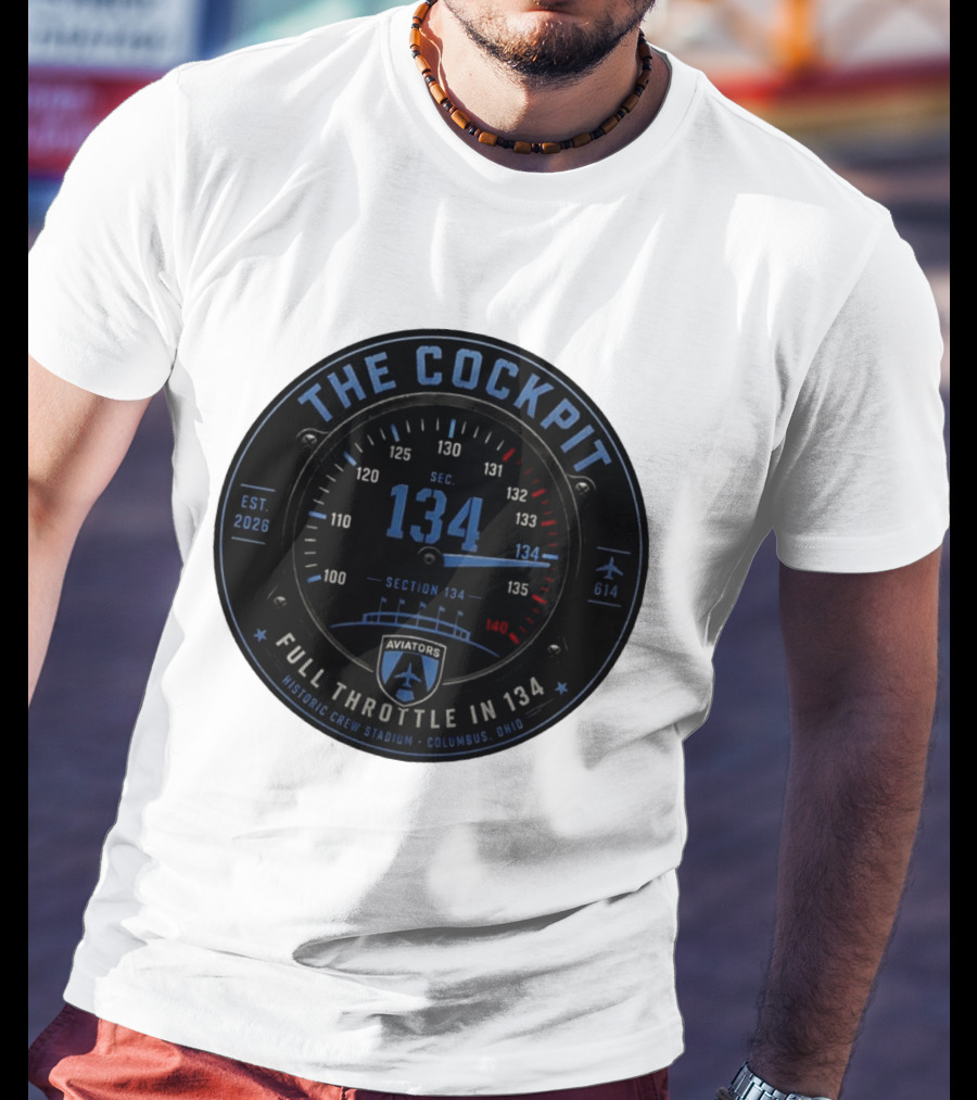 The Cockpit Aviators Full Throttle At Historic Crew Stadium Columbus Ohio Section 134 T-Shirt