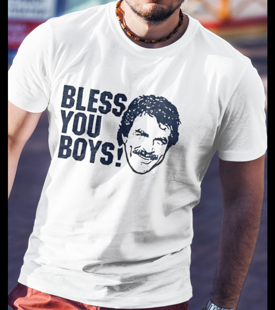 Bless You Boys Tom Selleck Detroit Tigers T-Shirt