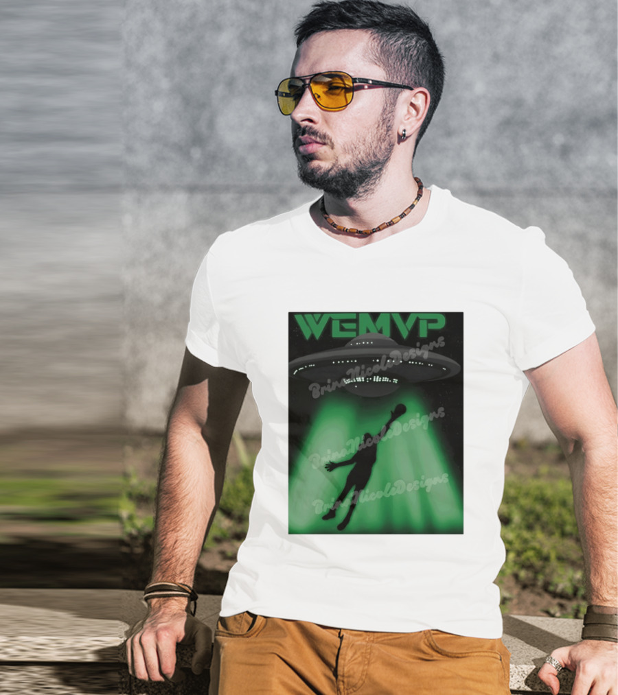 WEMVP Wemby Alien UFO San Antonio Spurs Basketball NBA 2026 T-Shirt