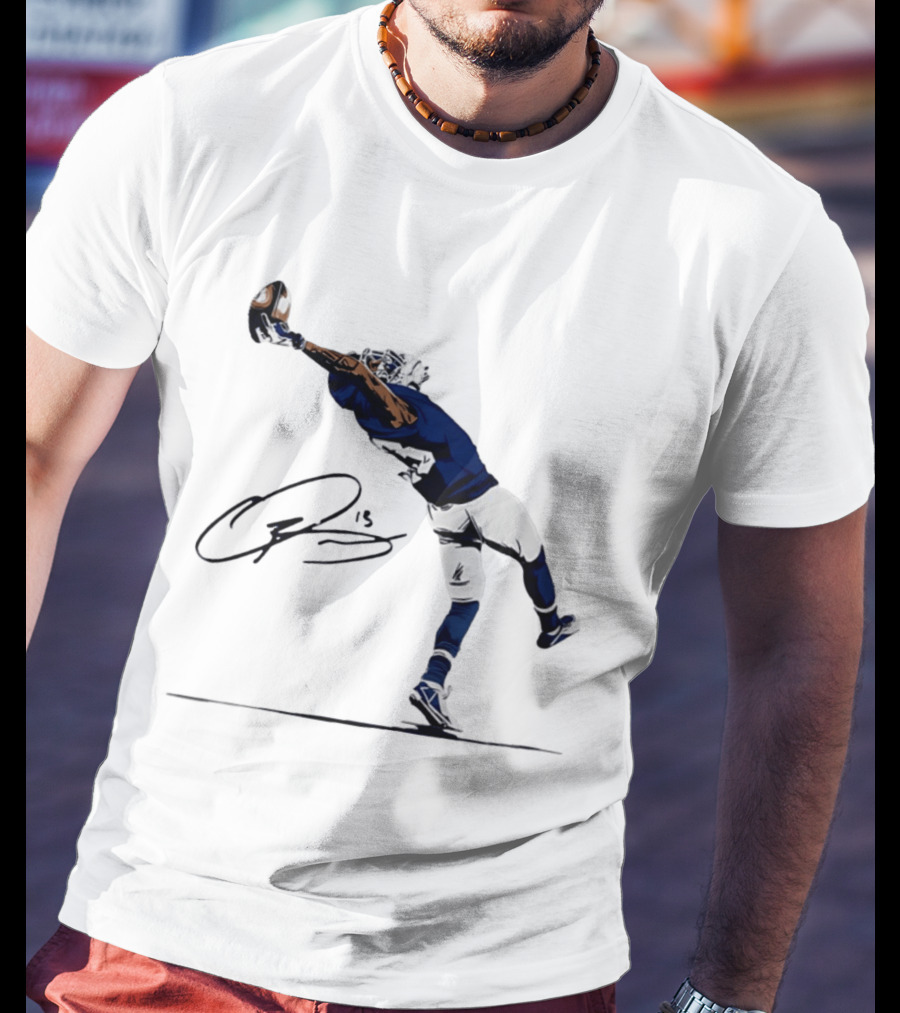 The Catch Odell Beckham Jr. Signature New York Giants Football Moment T-Shirt