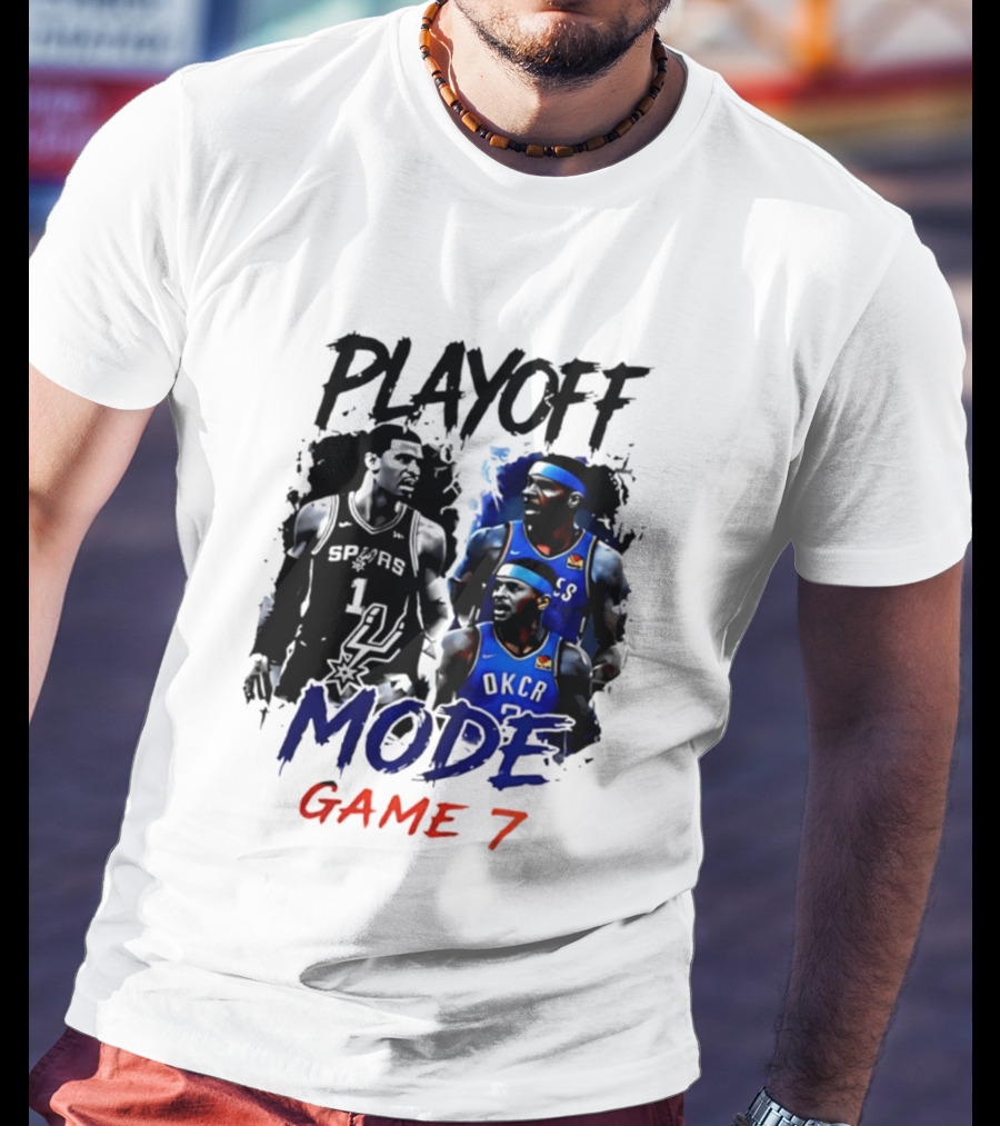 Playoff Mode Game 7 Victor Wembanyama San Antonio Spurs Vs Shai Gilgeous Alexander Oklahoma City Thunder T-Shirt